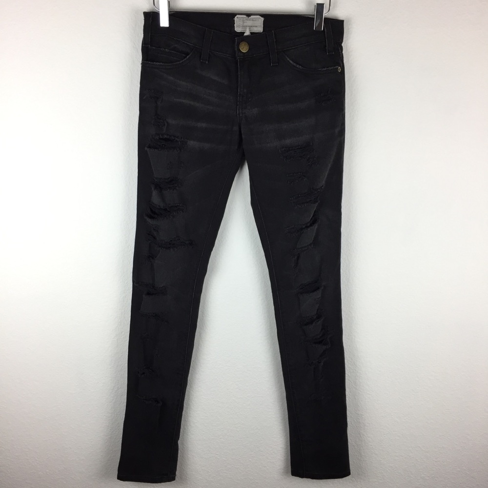 Current Elliott Shredded Distressed Jeans
